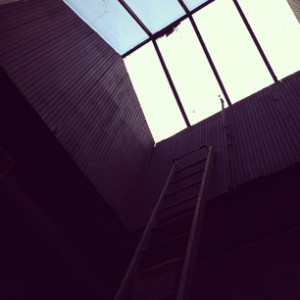 I'm ready to climb up this ladder and out of my office. Yes, my office has a skylight.