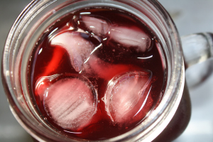 Yep, blood red tea.