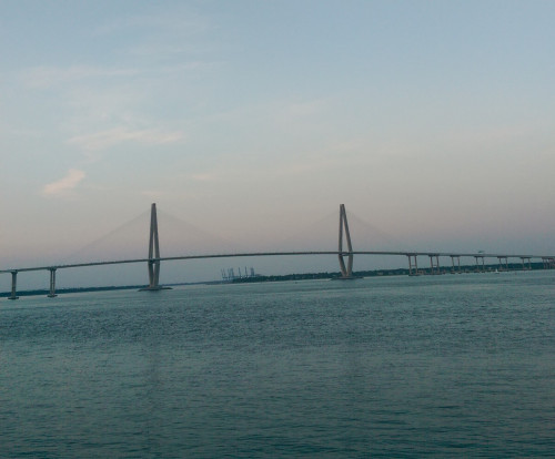 Charleston Harbor and the Ravenel Bridge